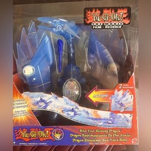 Collectible 2004 Mattel Yu-Gi-Oh! Electronic Blue Eyes Shining Dragon 12" Figure